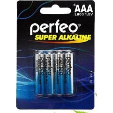 Элементы питания PERFEO LR03-4BL SUPER ALKALINE (120)