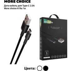 Дата-кабель USB MORE CHOICE (4610196408205) K19a 1м