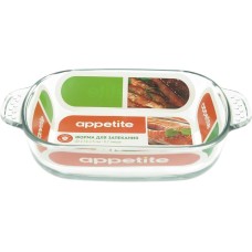 Форма APPETITE PLH7 стекл прям 22x14x5см/0,7л с руч