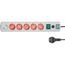 MOST Сетевой фильтр LRG 1.6м (6 розеток) белый (пакет ПЭ)