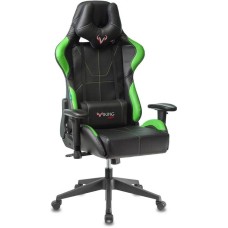 Кресло компьютерное игровое ZOMBIE Кресло игровое VIKING 5 AERO черный/салатовый эко.кожа с подголов. крестов. пластик