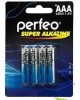 Элементы питания PERFEO LR03-4BL SUPER ALKALINE (120)