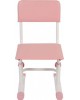 Стул POLINI Стул для школьника регулируемый Polini kids City / Polini kids Smart S, белый-розовый (1кор)