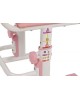 Стул POLINI Стул для школьника регулируемый Polini kids City / Polini kids Smart S, белый-розовый (1кор)