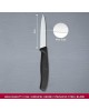 ножи VICTORINOX Нож кухонный Swiss Classic, разделочный, для овощей, 80мм, заточка серрейтор, стальной, черный [6.7633]