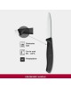 ножи VICTORINOX Нож кухонный Swiss Classic, разделочный, для овощей, 80мм, заточка серрейтор, стальной, черный [6.7633]