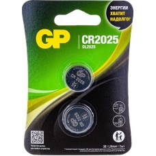 Литиевая батарейка GP (17038) CR2025-2CRU2 (CR2025)