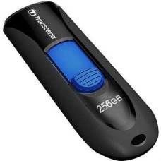 TRANSCEND Флешка USB Jetflash 790 256ГБ, USB3.0, черный и синий [ts256gjf790k]