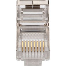 REXANT Разъем сетевой LAN на кабель екер 8Р8С (RJ-45), под обжим, в экране, 10шт.