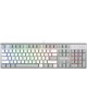 A4TECH Клавиатура Fstyler FS100 Neon, USB, серый + белый