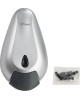 Дозатор для жидкого мыла GFMARK 638 Дозатор жидкого МЫЛА , универсальный, пластиковый ,СЕРЫЙ с глазком - капля , 400 мл , Д 1