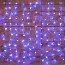 Гирлянда NEON-NIGHT (235-053) ГИРЛЯНДА LED ДОЖДЬ 2,5X2 М, С ДИН ПР-Й ПРОВОД, 230 В, LED СИНИЕ