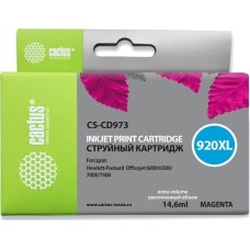 Картридж CACTUS CS-CD973 №920XL пурпурный (10.5мл) для HP DJ 6000/6500/7000/7500