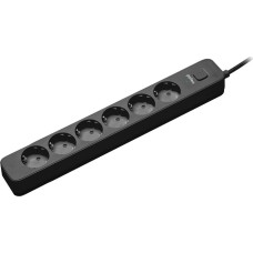 сетевой фильтр PERFEO (PF_C3970) POWER STREAM - 6 роз -1,5 м - черный