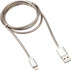 Дата-кабель REXANT (18-7057) Кабель REXANT USB-Lightning 2 A, 1 м, матовая сталь