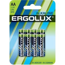 Батарейка ERGOLUX (14815) Alkaline BL8 LR6