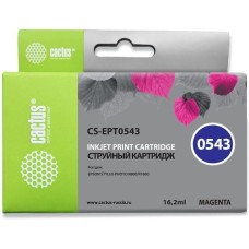 CACTUS Картридж струйный CS-EPT0543 T0543 пурпурный (16.2мл) для Epson Stylus Photo R800/R1800