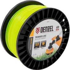 DENZEL Леска для триммера круглая, 4,0мм х 69м, на DIN катушке FLEX CORD, 96283
