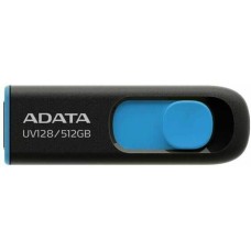 A-DATA Флешка USB DashDrive UV128 512ГБ, USB3.0, черный и синий [auv128-512g-rbe]