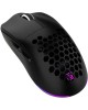 OKLICK Мышь беспроводная 900GMW, игровая, Bluetooth/Радио, оптическая, USB, 26000dpi, черный Сенсор PixArt PAW3395. Три режима подключения - 2,4G + BlueTooth + провод, 600 mAh, 50 млн кликов, RGB. ПО