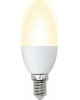 Лампа светодиодная VOLPE (UL-00003796) LED-C37-7W/WW/E14/FR/NR Теплый белый свет 3000K