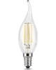 GAUSS Лампа светодиодная Filament 9Вт цок.:E14 свеча 220B 4100K св.свеч.бел.нейт. CF35 (упак.:1шт) (104801209)