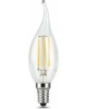 GAUSS Лампа светодиодная Filament 9Вт цок.:E14 свеча 220B 4100K св.свеч.бел.нейт. CF35 (упак.:1шт) (104801209)