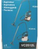 MAKITA Строительный пылесос VC2512L 1000Вт (уборка: сухая/влажная) серый