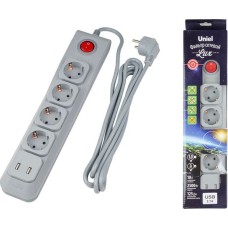 Lux серия с USB UNIEL (UL-00001752) S-GSL5-3U GREY