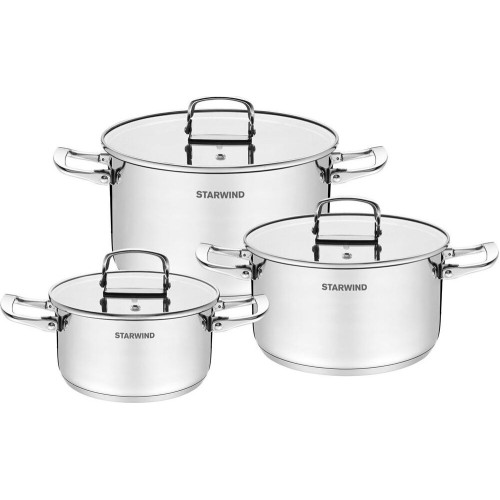 STARWIND Набор кастрюль Chef Compact 6 предметов (SW-CH3006)