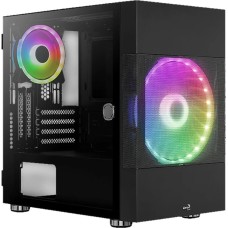 AEROCOOL Корпус Atomic-G-BK-v1 черный без БП mATX 2x120mm 2x140mm 2xUSB3.0 audio bott PSU