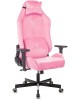 Кресло компьютерное игровое KNIGHT Кресло игровое N1 Fabric розовый Velvet 36 с подголов. крестов. металл