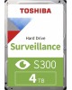 TOSHIBA Жесткий диск S300 HDWT840UZSVA, 4ТБ, HDD, SATA III, 3.5