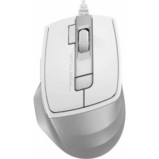 A4TECH Мышь проводная Fstyler FM45S Air, оптическая, USB, 2400dpi, белый и серебристый [fm45s air usb (silver white)]