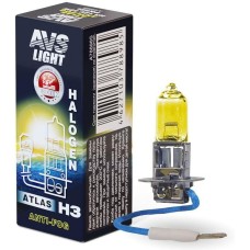 AVS Галогенная лампа /ATLAS ANTI-FOG/BOX желтый H3.12V.55W.коробка 1шт