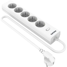 PHILIPS Сетевой фильтр CHP2155WA/51 2м (5 розеток) белый (коробка)