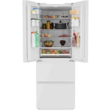 ZUGEL Холодильник трехкамерный ZRFD361W Full No Frost, French Door, инверторный белый