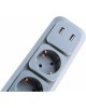 Lux серия с USB UNIEL (UL-00001752) S-GSL5-3U GREY