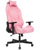 Кресло компьютерное игровое KNIGHT Кресло игровое N1 Fabric розовый Velvet 36 с подголов. крестов. металл