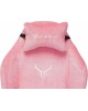 Кресло компьютерное игровое KNIGHT Кресло игровое N1 Fabric розовый Velvet 36 с подголов. крестов. металл