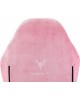 Кресло компьютерное игровое KNIGHT Кресло игровое N1 Fabric розовый Velvet 36 с подголов. крестов. металл