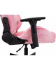 Кресло компьютерное игровое KNIGHT Кресло игровое N1 Fabric розовый Velvet 36 с подголов. крестов. металл