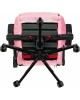 Кресло компьютерное игровое KNIGHT Кресло игровое N1 Fabric розовый Velvet 36 с подголов. крестов. металл