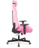 Кресло компьютерное игровое KNIGHT Кресло игровое N1 Fabric розовый Velvet 36 с подголов. крестов. металл