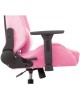 Кресло компьютерное игровое KNIGHT Кресло игровое N1 Fabric розовый Velvet 36 с подголов. крестов. металл