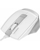 A4TECH Мышь проводная Fstyler FM45S Air, оптическая, USB, 2400dpi, белый и серебристый [fm45s air usb (silver white)]
