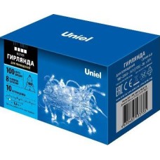 Гирлянда UNIEL (UL-00007201) ULD-S1000-100/DTA WHITE IP20 Гирлянда светодиодная, 10м. 100 светодиодов. Белый свет