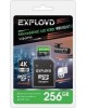 Карта памяти EXPLOYD MicroSDXC 256GB Class 10 (U3) V30 Vision + адаптер SD 95 MB/s [EX256GCSDXC10-U3-V30]