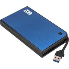 AGESTAR Внешний корпус для HDD/SSD 3UB2A14 SATA II пластик/алюминий синий 2.5