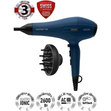POLARIS Фен PHD 2600ACi Salon Hair, 2600Вт, синий